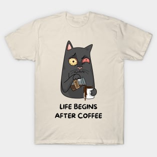 Life Begins After Coffee T-Shirt